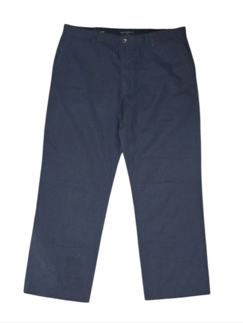 NWT Mens Banana Republic Navy Blue Chinos Linen Cotton Blend Size 36x30